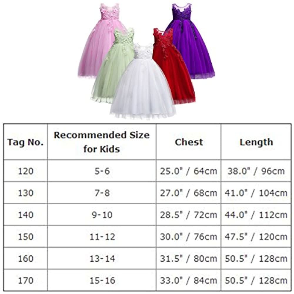 Little Big Girl Flower Tulle Dress Princess Pageant Birthday