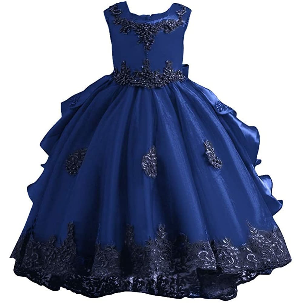 Little Big Girl Flower Tulle Dress Princess Pageant Birthday