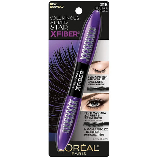L’Oréal Paris Makeup Voluminous X Fiber Mascara with Black