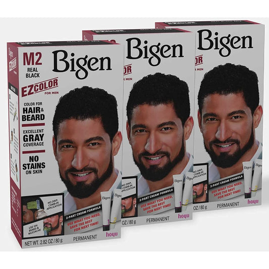 M3 Bigen EZ Color for Men Darkest Brown - 3 Pack - M2 Real