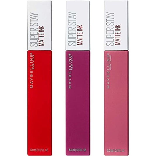 Maybelline Superstay Matte Ink Liquid Lipstick 3 Piece Gift