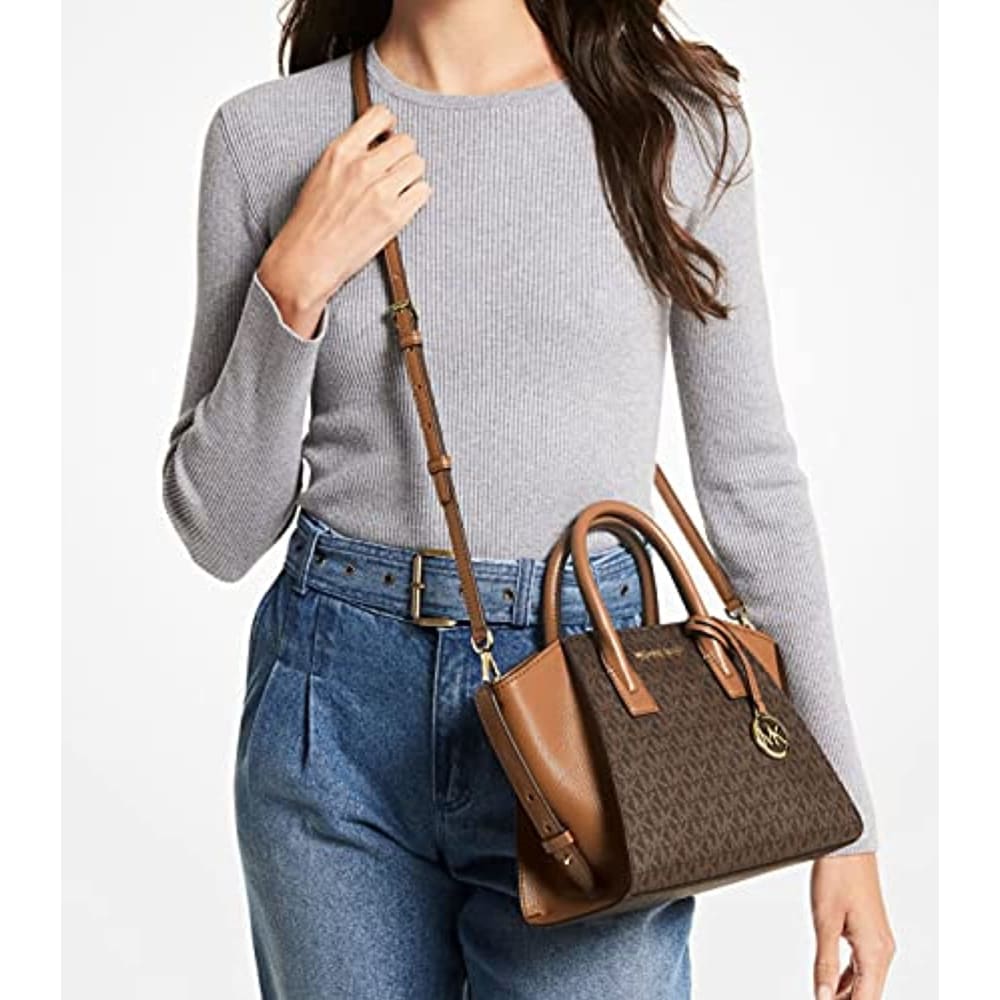 MICHAEL Michael Kors Avril Small Logo Top-Zip Satchel -