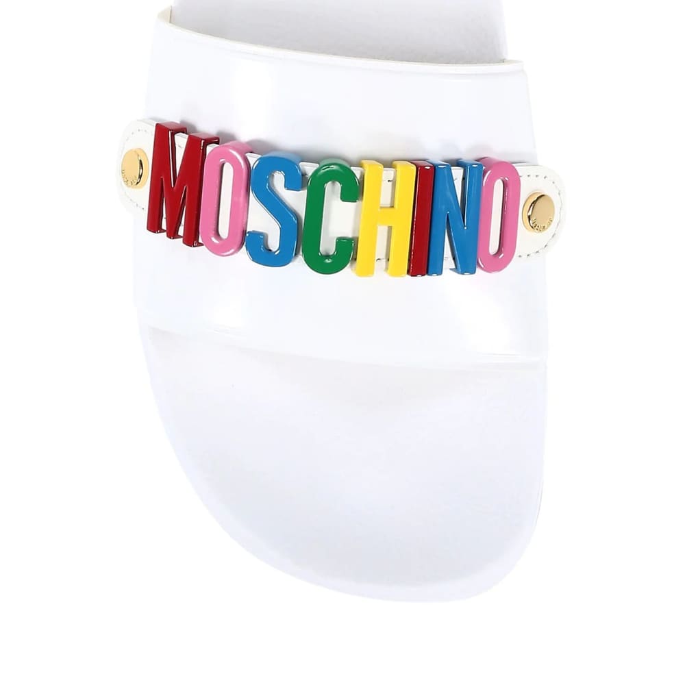 Moschino Logo Slides - US 10 / RAINBOW COLORS