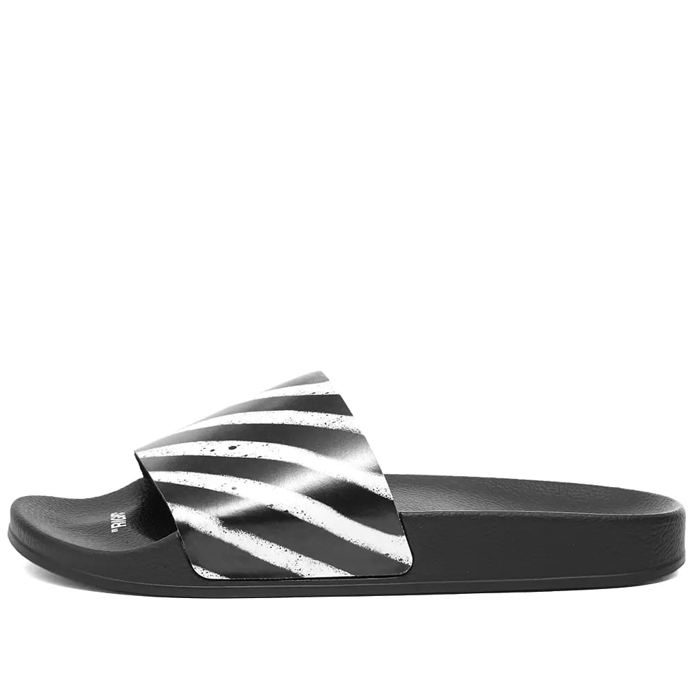 OFF-WHITE DIAGONAL STRIPES SLIDER