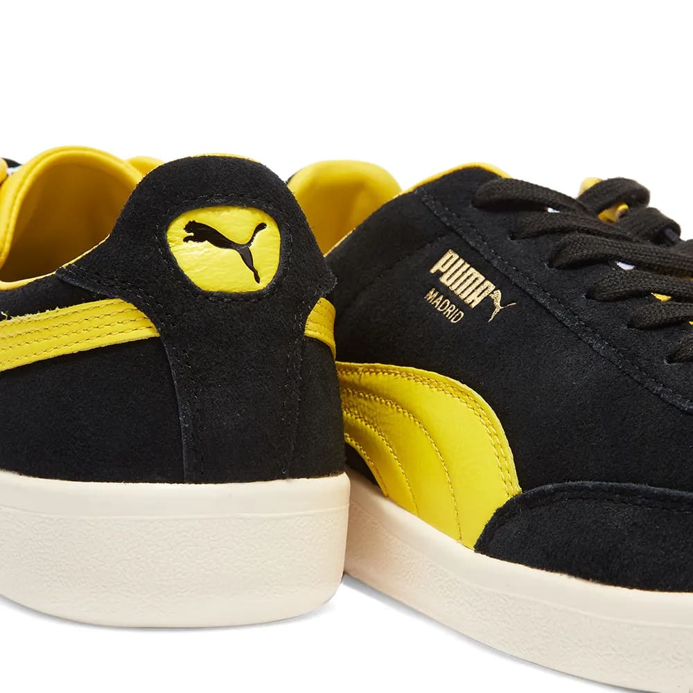PUMA MADRID 1909 - UK 6.5 / BLACK & CYBER YELLOW