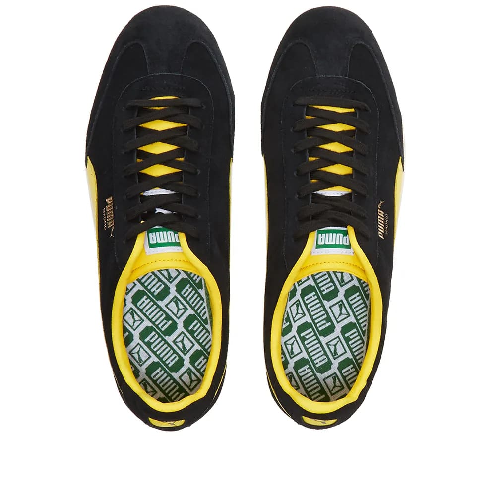 PUMA MADRID 1909 - UK 6.5 / BLACK & CYBER YELLOW