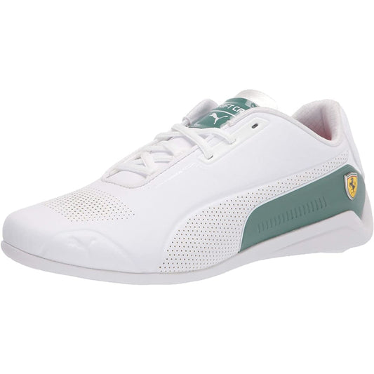 PUMA Menβs Ferrari Drift Cat 8 Sneaker - 4 / Puma White-blue
