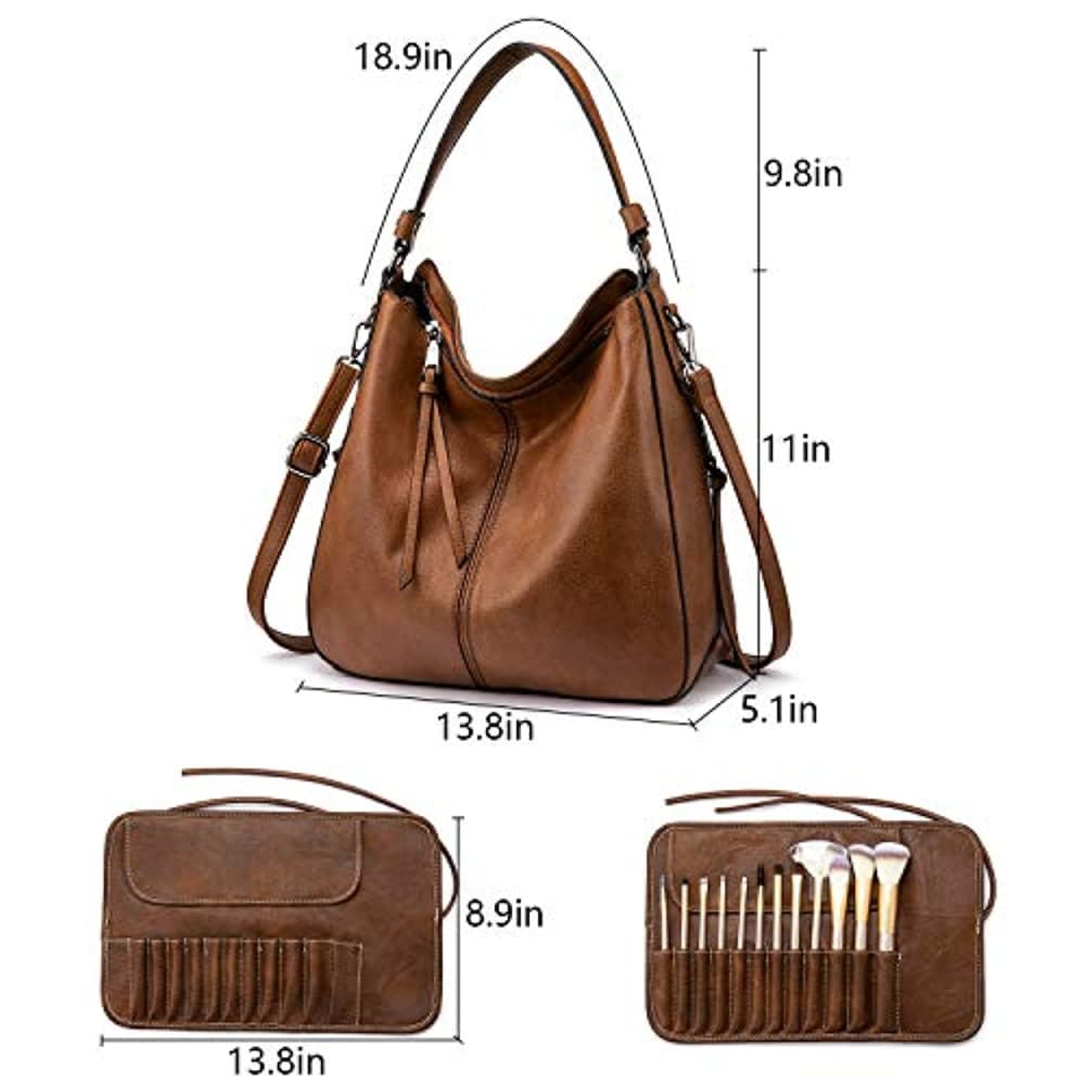 Realer Hobo Bags for Women Leather Purses and Handbags Large