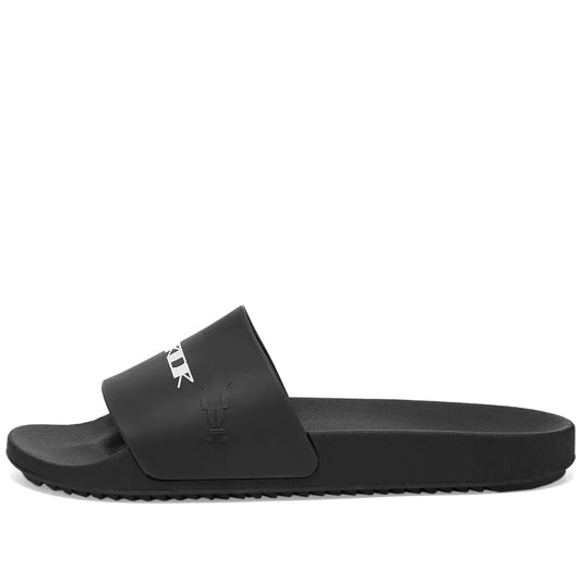 RICK OWENS DRKSHDW RUBBER LOGO SLIDE