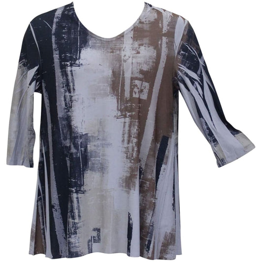 Sole Dione Studio Womenβs Brush Strokes Tunic Top 807 - Back
