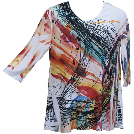 Sole Dione Studio Womenβs Soho Art Tunic Top - Back to
