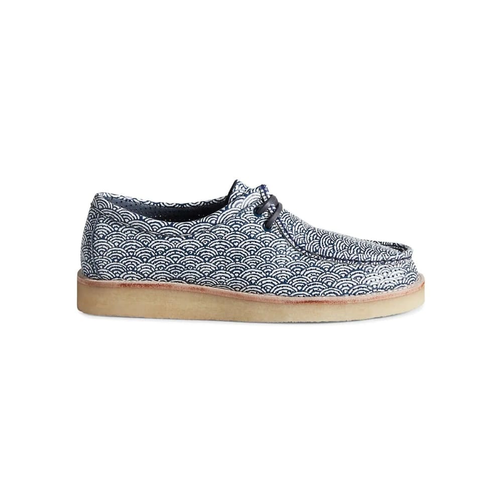 Sperry Japanese Wave Print Captain’s Oxfords - US 8 / NAVY