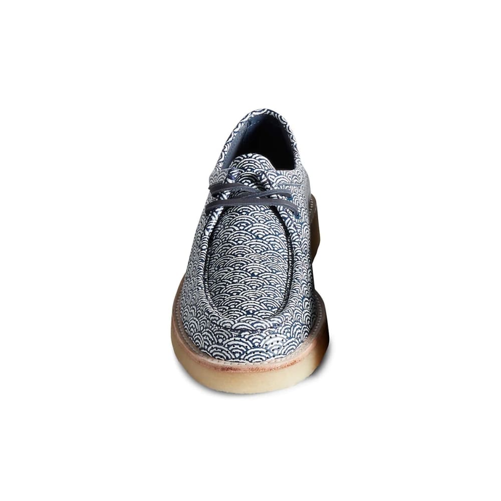 Sperry Japanese Wave Print Captain’s Oxfords - US 8 / NAVY