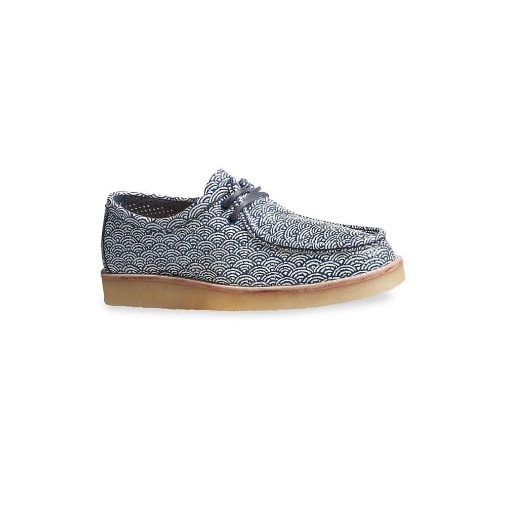 Sperry Japanese Wave Print Captain’s Oxfords - US 8 / NAVY