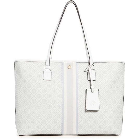 Tory Burch Womenβs T Monogram Coated Canvas Tote - New Ivory