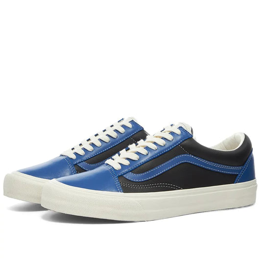 VANS VAULT OLD SKOOL LX LEATHER - UK 9 / TRUE BLUE &