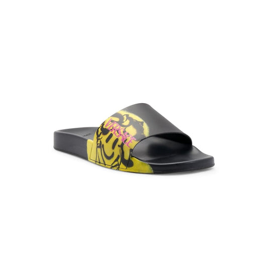 Versace Baroccoflage Pool Slides - US 7 / YELLOW $ BLACK