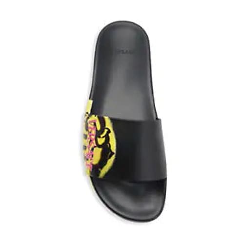 Versace Baroccoflage Pool Slides - US 9 / YELLOW $ BLACK