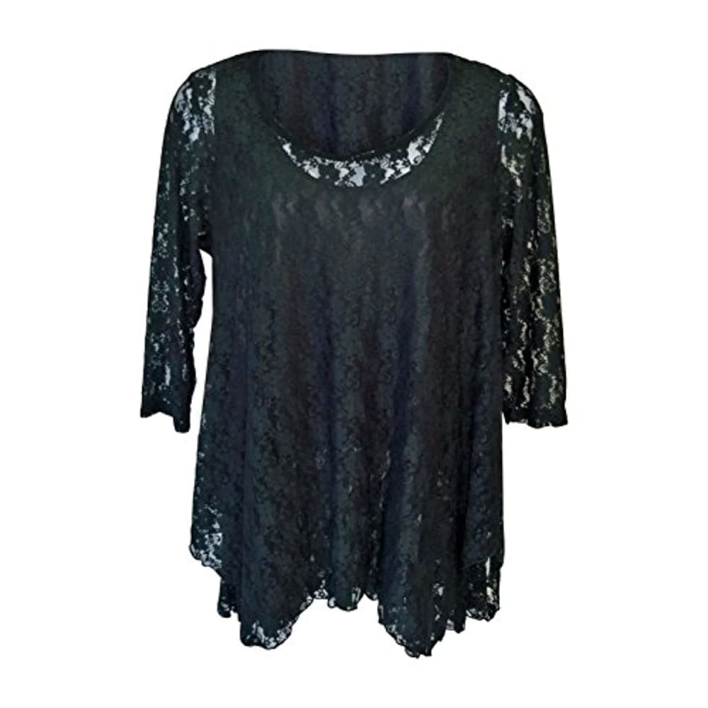 Women’s Lace Tunic 3/4 Sleeve Plus Size - Back to results
