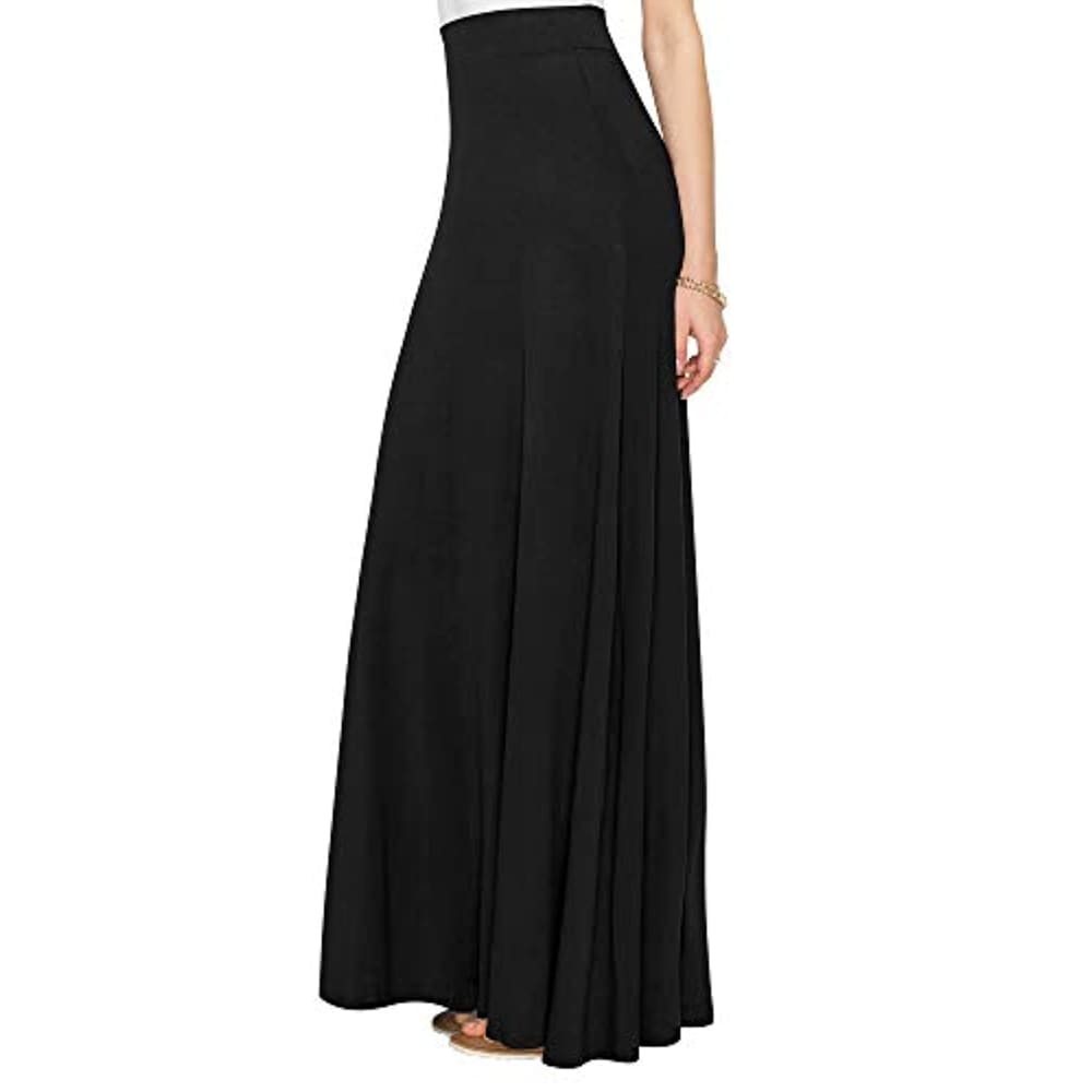 Women’s Styleish Print/Solid High Waist Flare Long Maxi