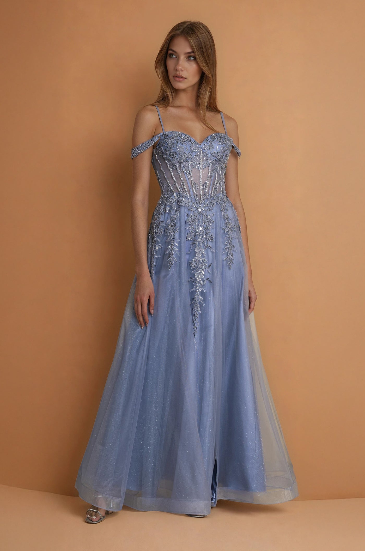 Pageant Long Formal Corset Gown