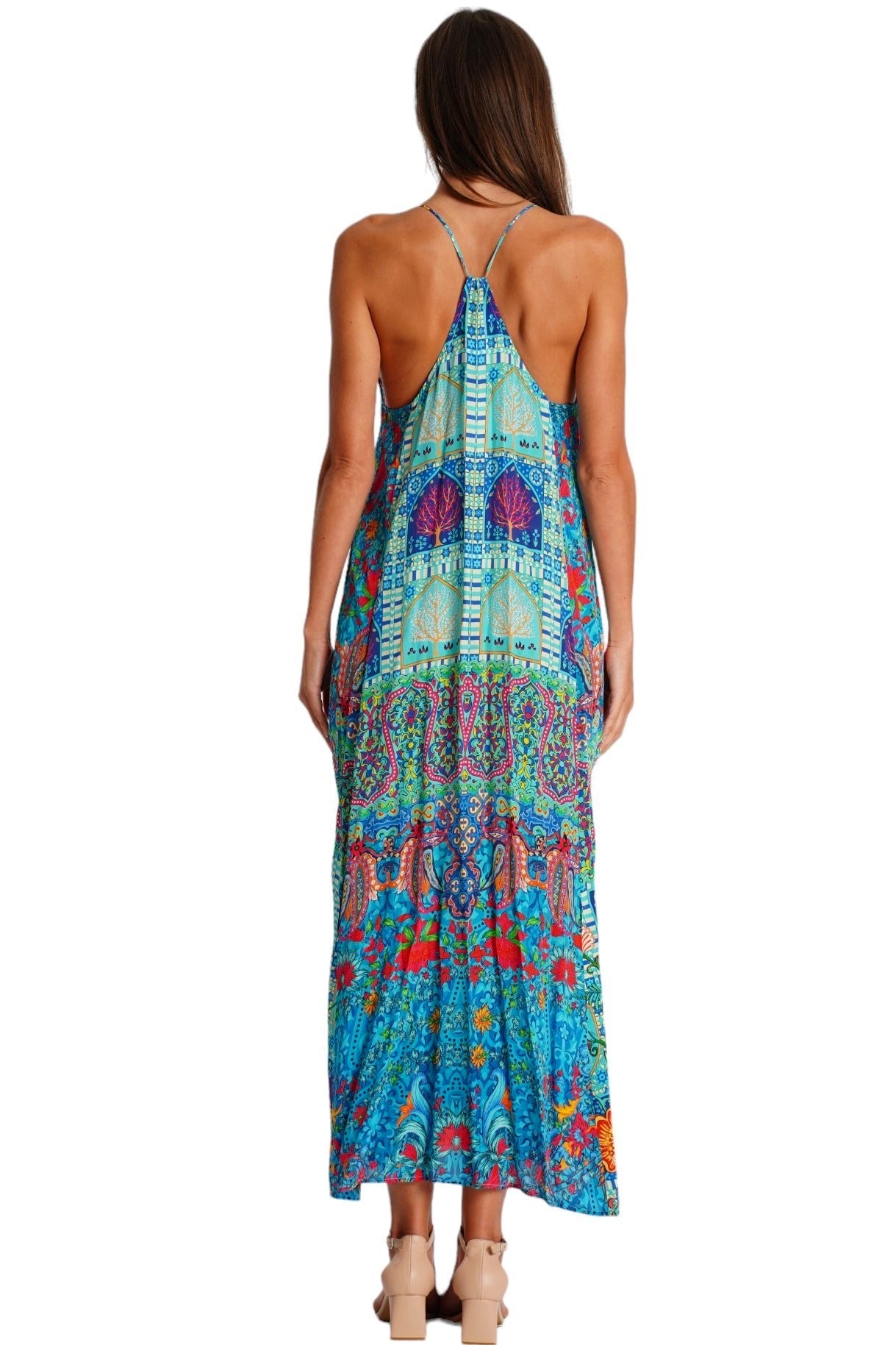 T-Back Open Back Maxi Dress | Wholesale Pack of 4