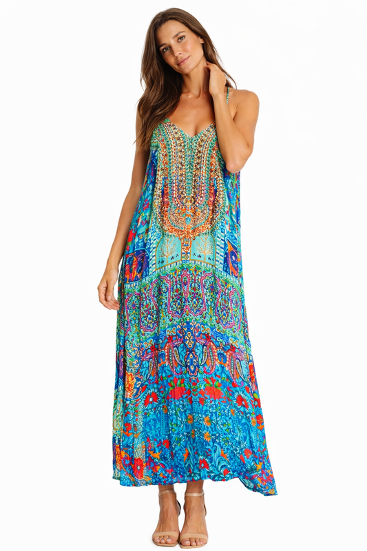 T-Back Open Back Maxi Dress | Wholesale Pack of 4