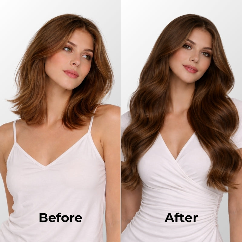 Dark Brown (2) Halo Hair Extensions (100g-120g)
