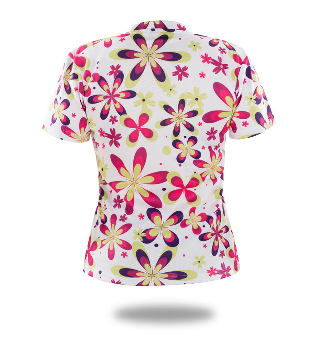 Women Colorful Floral Sublimation T-Shirt