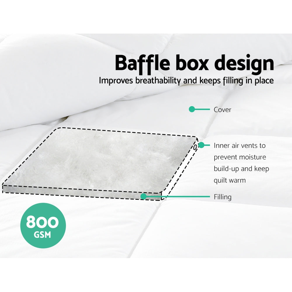 NNEDSZ Bedding Microfiber Microfibre Bamboo Quilt Winter Duvet Doona Queen