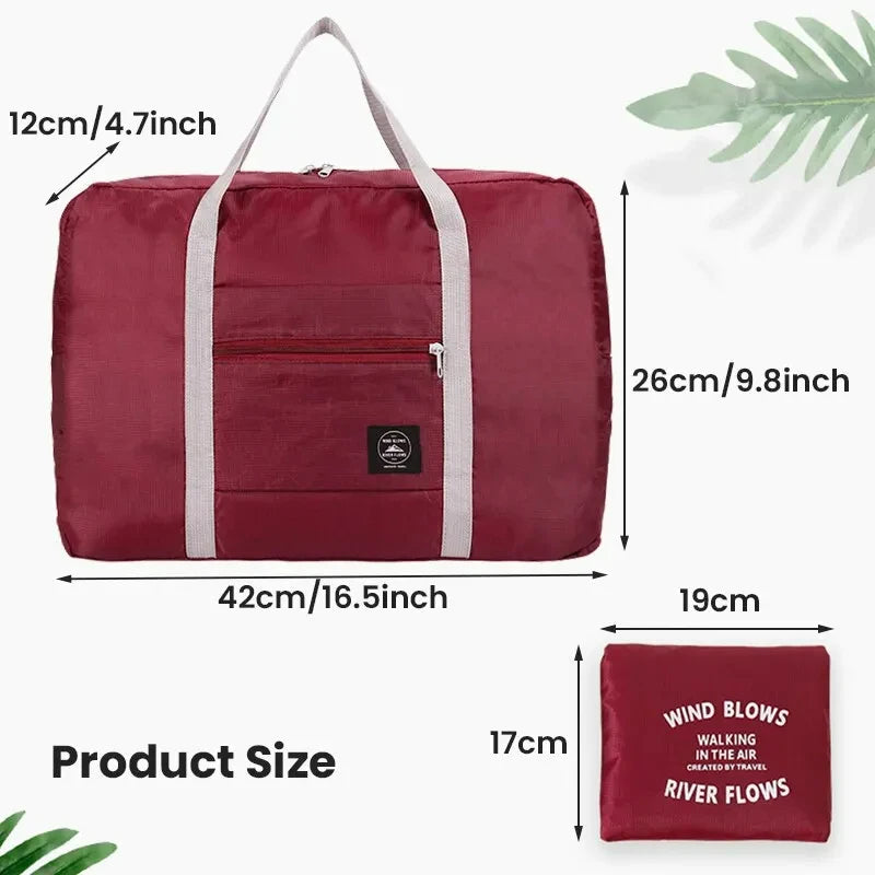 Foldable Travel Duffel Bag for Airlines Carry on Bag for Women and
