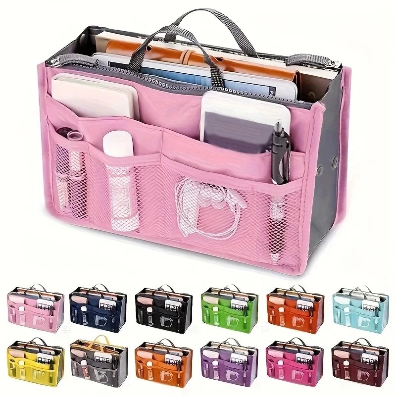 Organizer Insert Bag Women Nylon Travel Insert Organizer Handbag Purse