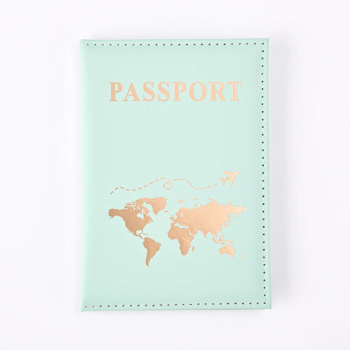 Fashion Passport Protective Cover World Pattern Travel Passport Holder