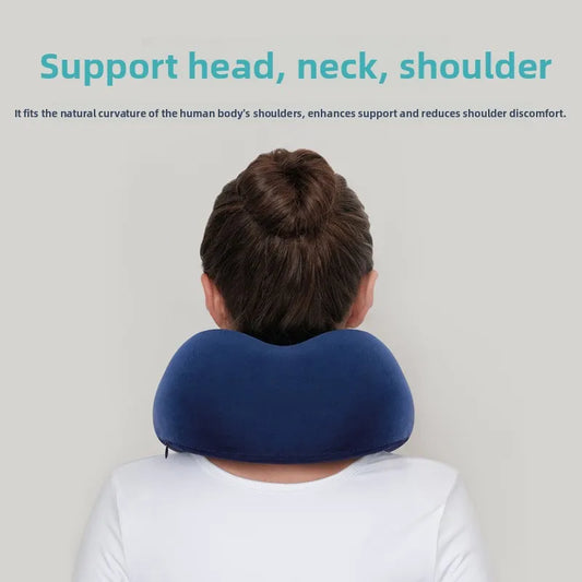 U Shaped Memory Foam Neck Pillows Soft Travel Pillow Massage Neck