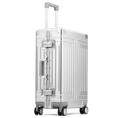 2024 Capacity Durable Luggage Sets 100% Aluminum Suitcase Wheels Women
