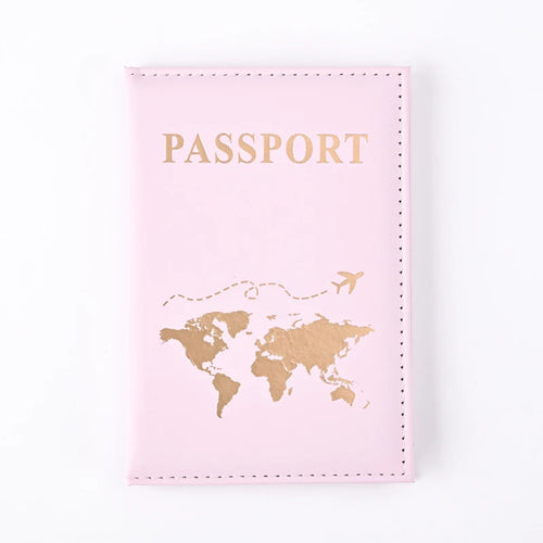 Fashion Passport Protective Cover World Pattern Travel Passport Holder