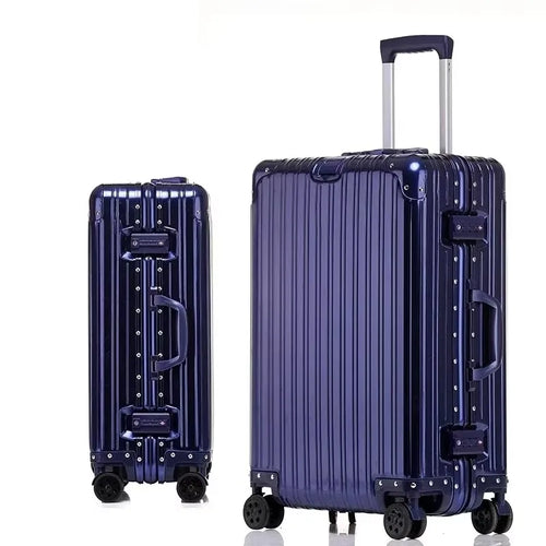 100% Aluminum-magnesium Alloy Travel Suitcase High Quality Rolling