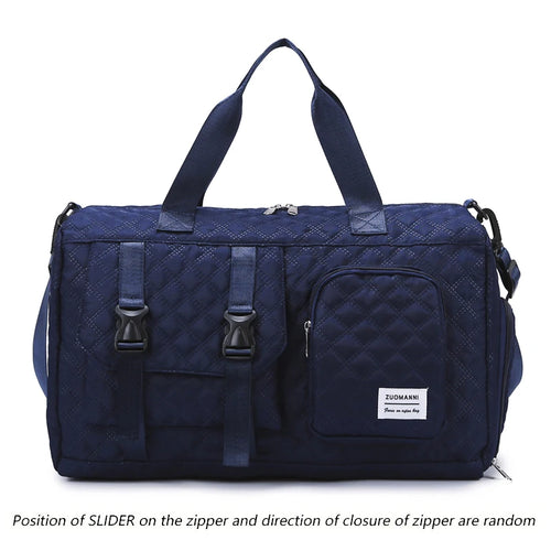 Durable Nylon Travel Duffle Bag, Portable Sports Gym Bag for Overnight