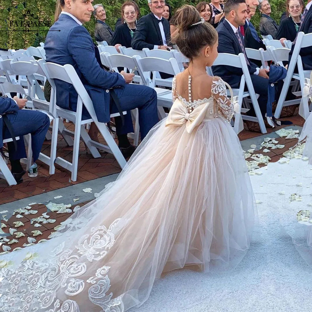 Children's First Communion Ball Gown Wedding Party Bridesmaid Dress