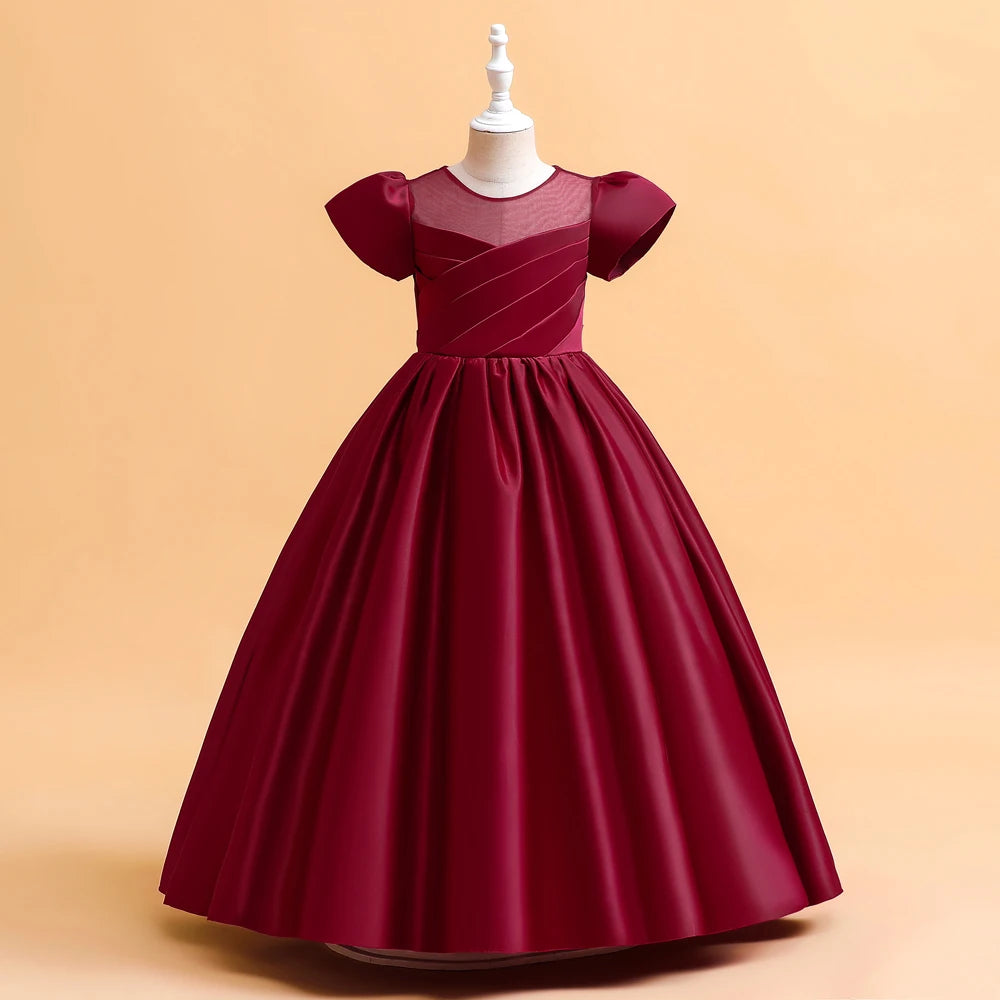 Elegant Bridesmaid Dresses For Girls Wedding Party Gown White First