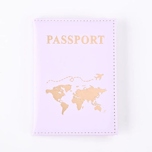 Fashion Passport Protective Cover World Pattern Travel Passport Holder