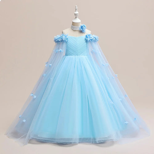 Fluffy Flower Bridemaid Girl Dresses For Wedding and Party Ball Gown