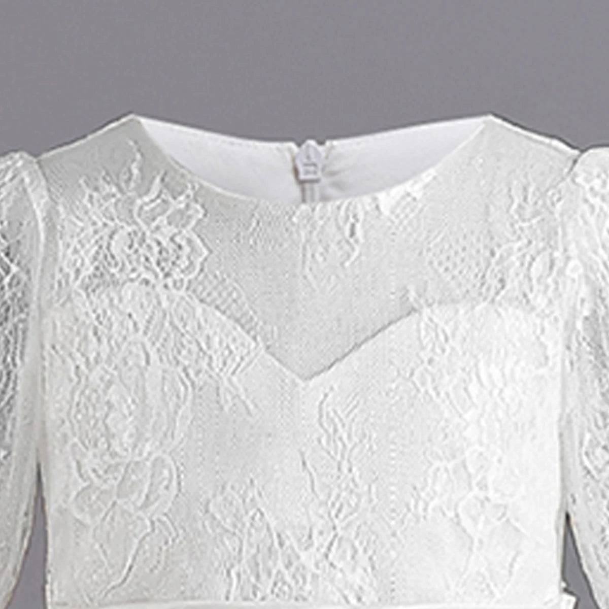 Long Sleeve Baptism Bridesmaids Party Girl Dresses Tulle Wedding