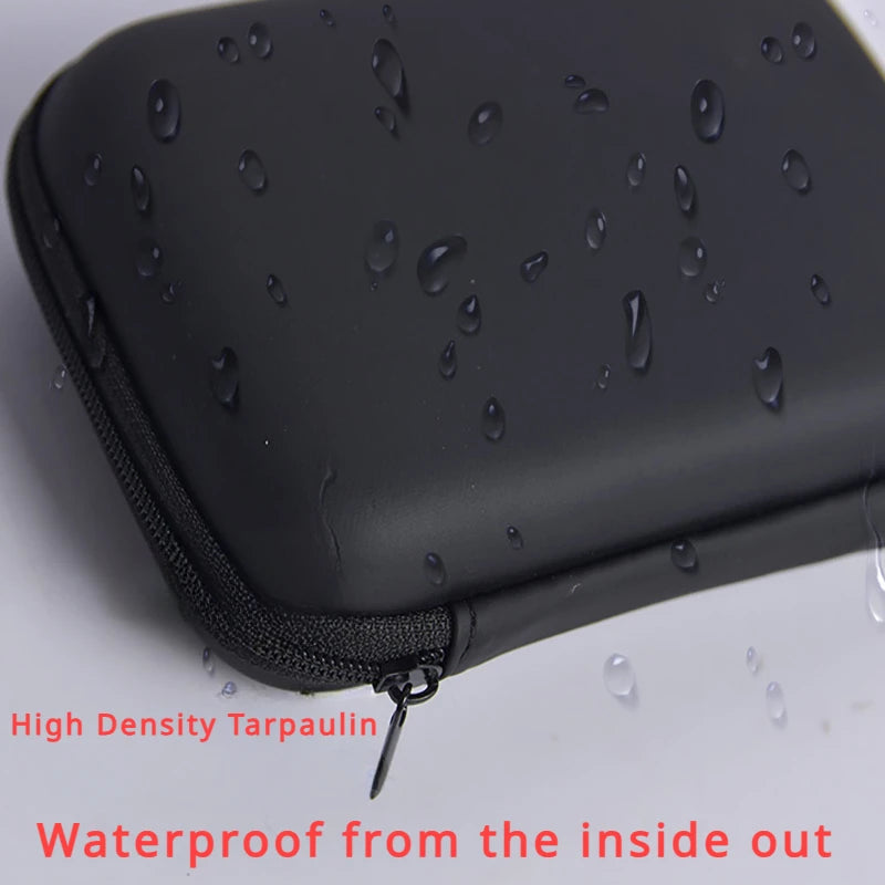 1 Pc Portable Card Storage Bag,Data Cable Packing Cube,Waterproof