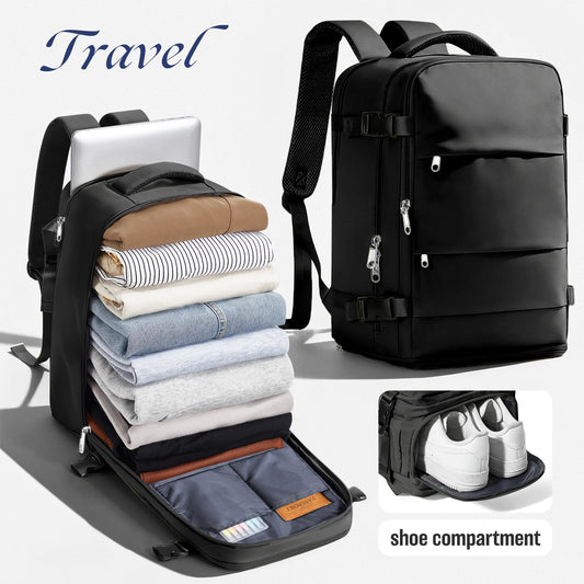 Women Men Hand Luggage Backpack Business College Laptop Travel