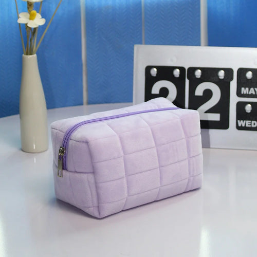 Kawaii Pencil Case Creative Pillow Bag Large Capacity Short fluff Bag