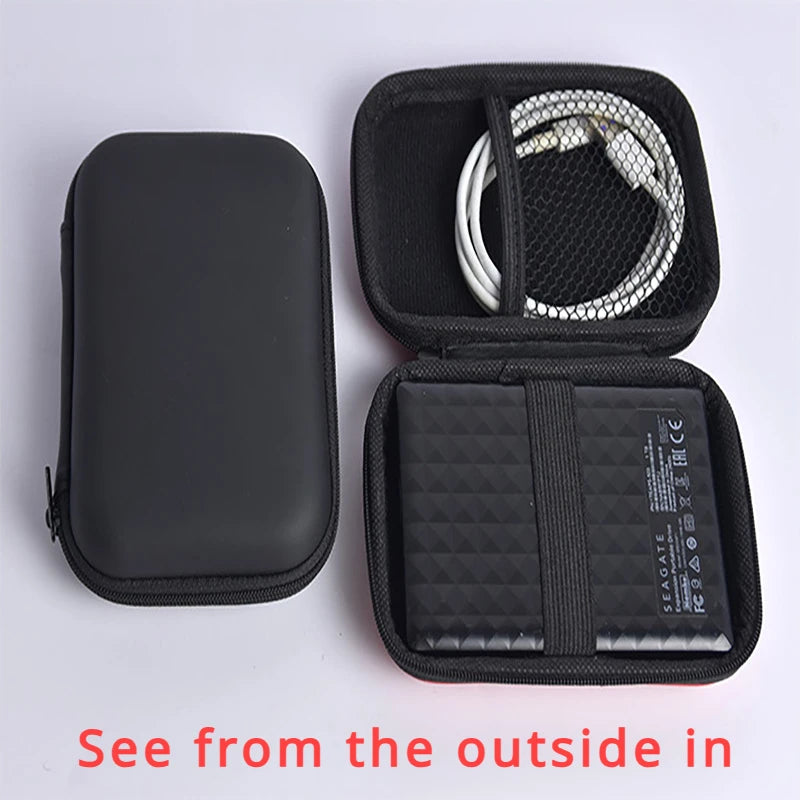 1 Pc Portable Card Storage Bag,Data Cable Packing Cube,Waterproof