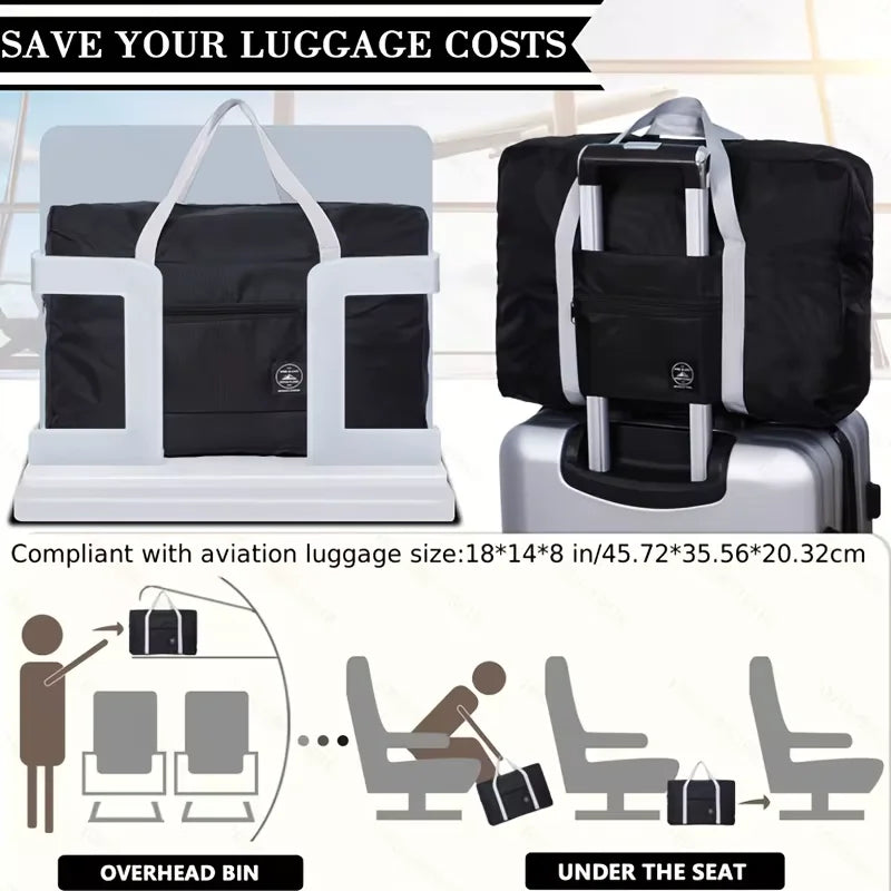 Portable Foldable Travel Duffle Bag Large capacity sports Gym Bag,