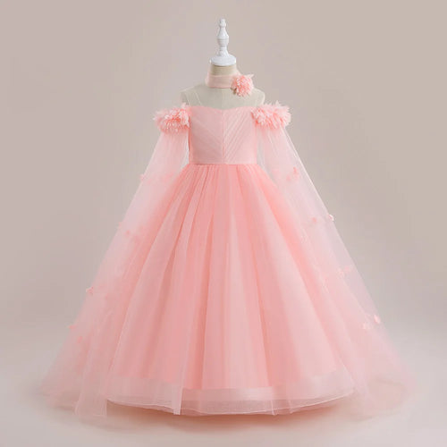 Fluffy Flower Bridemaid Girl Dresses For Wedding and Party Ball Gown