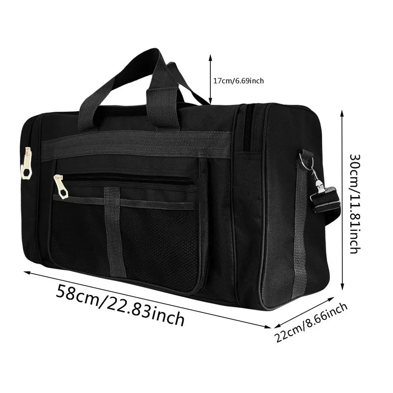 Women Men Nylon Travel Duffel Bag Carry On Luggage Bag Men Tote Large